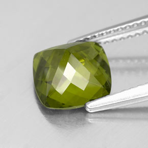 Idocrásio Verde oliva Natural 2.66ct, Almofada cortada, VS