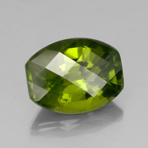 Idocrásio Verde oliva Natural 3.36ct, Almofada cortada, VS