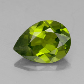 Idocrásio verde natural 1,83ct, formato de pêra, VS-SI