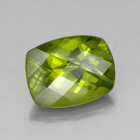 Idocrásio verde natural 2,40ct, almofada cortada, VS