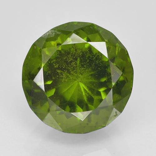 Idocrásio verde natural 2,23ct, corte redondo, VS
