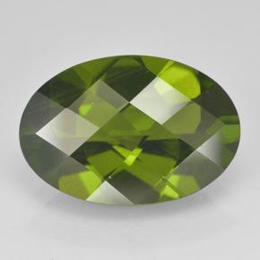 Idocrásio Verde médio-escuro Natural 3.90ct, Corte Oval, VVS-VS