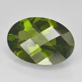 Idocrásio Verde médio-escuro Natural 3.90ct, Corte Oval, VVS-VS