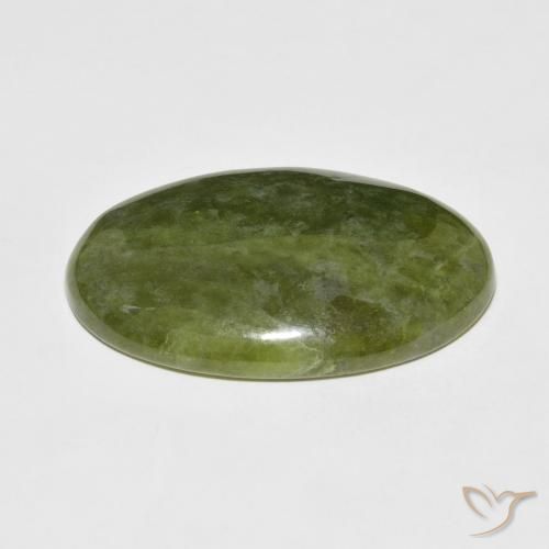 Idocrásio Terra Verde Natural 37.66ct, oval, Opaco