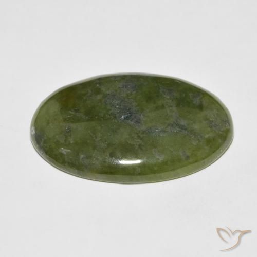 Idocrásio Verde médio Natural 41.27ct, oval, Opaco