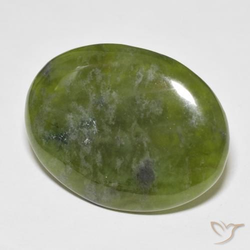 Idocrásio verde quente Natural 33.41ct, oval, Opaco