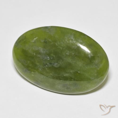 Idocrásio Verde médio Natural 33.30ct, oval, Opaco