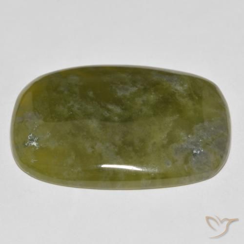 Idocrásio verde quente Natural 41.69ct, Almofada, Opaco