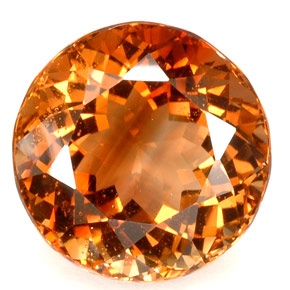 Topázio imperial laranja natural 45,11ct, corte redondo, VVS