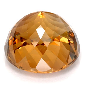 Topázio imperial laranja natural 45,11ct, corte redondo, VVS