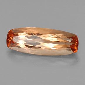Topázio Imperial Laranja Médio Natural 7.13ct, Almofada, VVS-VS