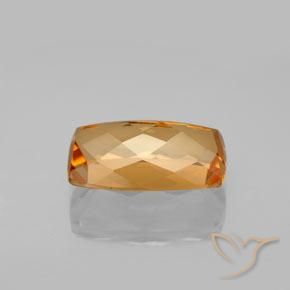Topázio Imperial laranja marrom Natural 5.45ct, Almofada, VVS