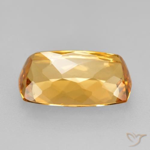 Topázio Imperial Laranja brilhante Natural 4.48ct, Almofada, VVS