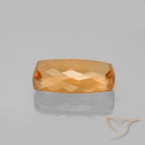 Topázio Imperial Laranja Médio Natural 6.99ct, Almofada, VVS