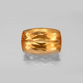 Topázio Imperial Laranja Intenso Natural 4.63ct, Almofada cortada, VVS