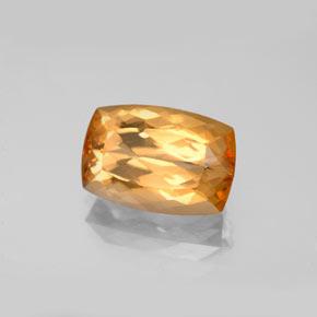 Topázio Imperial Laranja Intenso Natural 4.63ct, Almofada cortada, VVS