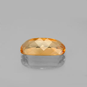 Topázio imperial laranja natural 3,41ct, almofada cortada, VVS