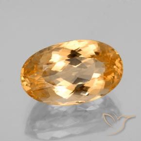 Topázio Imperial Laranja brilhante Natural 7.12ct, oval, VVS-VS