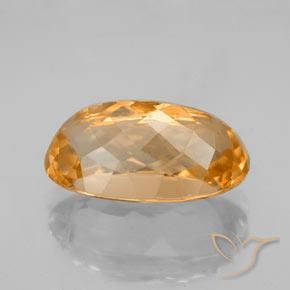 Topázio Imperial Laranja brilhante Natural 7.12ct, oval, VVS-VS
