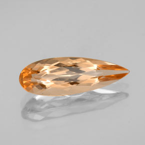 Topázio Imperial Laranja Médio Natural 2.48ct, Formato de pêra, VVS-VS