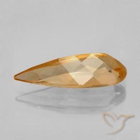 Topázio Imperial laranja tigre Natural 3.79ct, Formato de pêra, VVS-VS