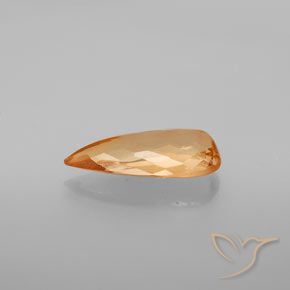 Topázio Imperial Laranja brilhante Natural 3.80ct, Formato de pêra, VVS