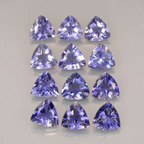 Pedras preciosas de iolita azul natural de  ct, trillion, VVS-VS