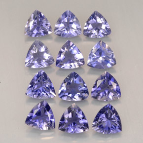 Pedras preciosas de iolita azul natural de  ct, trillion, VVS-VS