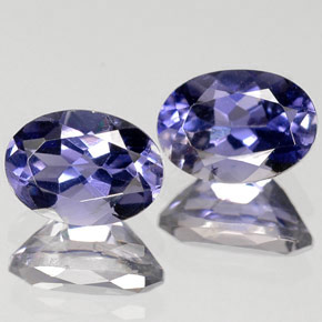 Pedras preciosas de Iolita Violeta Azul natural de  ct, Corte Oval, VS