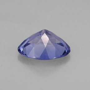Iolita violeta natural 1,29ct, corte oval, VS