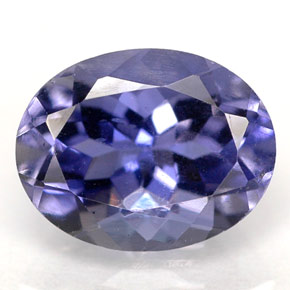 Iolita Violeta Azul Natural 1.60ct, Corte Oval, VS