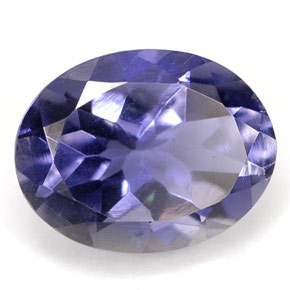 Iolita azul natural 1,39ct, corte oval, VS