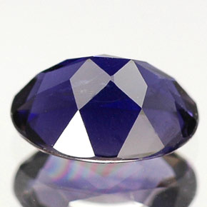 Iolita azul natural 0,58ct, corte oval, VS