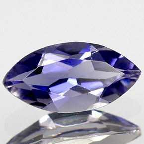 Iolita azul natural 0,43ct, marquise, VS