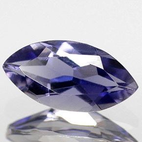 Iolita azul natural 0,43ct, marquise, VS