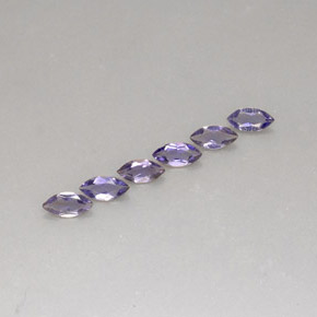 Pedras preciosas de iolita azul natural de  ct, marquise, VS