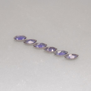 Pedras preciosas de iolita azul natural de  ct, marquise, VS