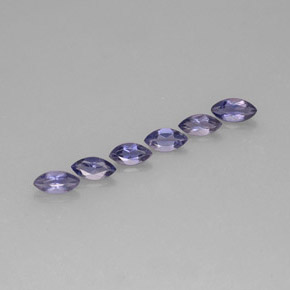 Pedras preciosas de iolita azul natural de  ct, marquise, VS