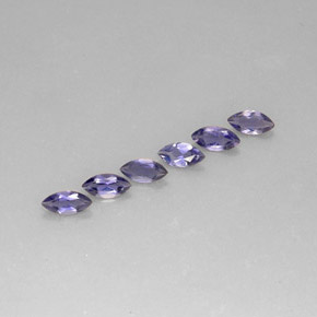 Pedras preciosas de iolita azul natural de  ct, marquise, VS