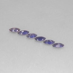 Pedras preciosas de iolita azul natural de  ct, marquise, VS