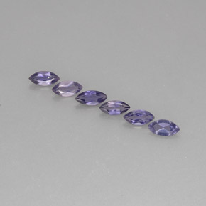 Pedras preciosas de iolita azul natural de  ct, marquise, VS