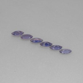 Pedras preciosas de iolita azul natural de  ct, marquise, VS