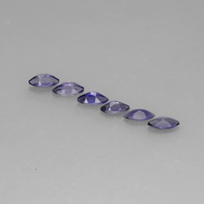 Pedras preciosas de iolita azul natural de  ct, marquise, VS