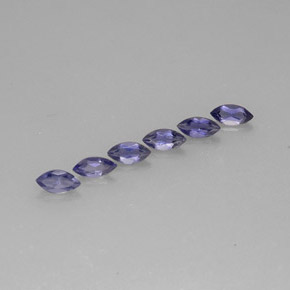 Pedras preciosas de iolita azul natural de  ct, marquise, VS