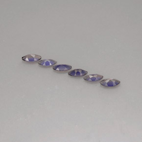 Pedras preciosas de iolita azul natural de  ct, marquise, VS