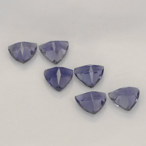 Pedras preciosas de iolita azul natural de  ct, trillion, VS