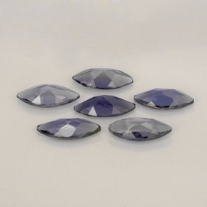 Pedras preciosas de iolita azul natural de  ct, marquise, VS