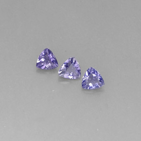 Pedras preciosas de iolita violeta natural de  ct, trillion, VS