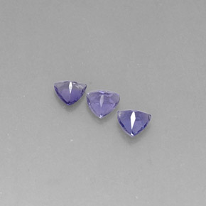 Pedras preciosas de iolita violeta natural de  ct, trillion, VS