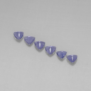 Pedras preciosas de iolita azul natural de  ct, trillion, VVS